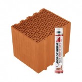 Porotherm 30 X-Therm Rapid tégla Dryfix habbal