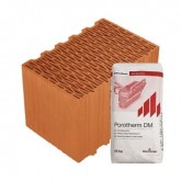 Porotherm 38 X-Therm tégla vékonyágyazatú habarccsal